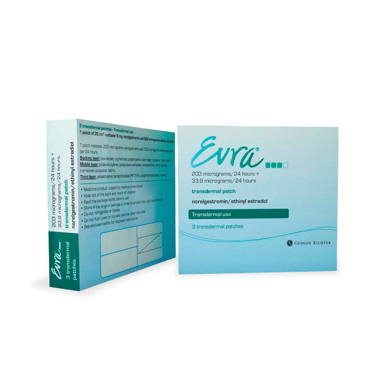 EVRA PARCHE TRANSDERMICO x3 Redfarma Una Farmacia Online en Chile