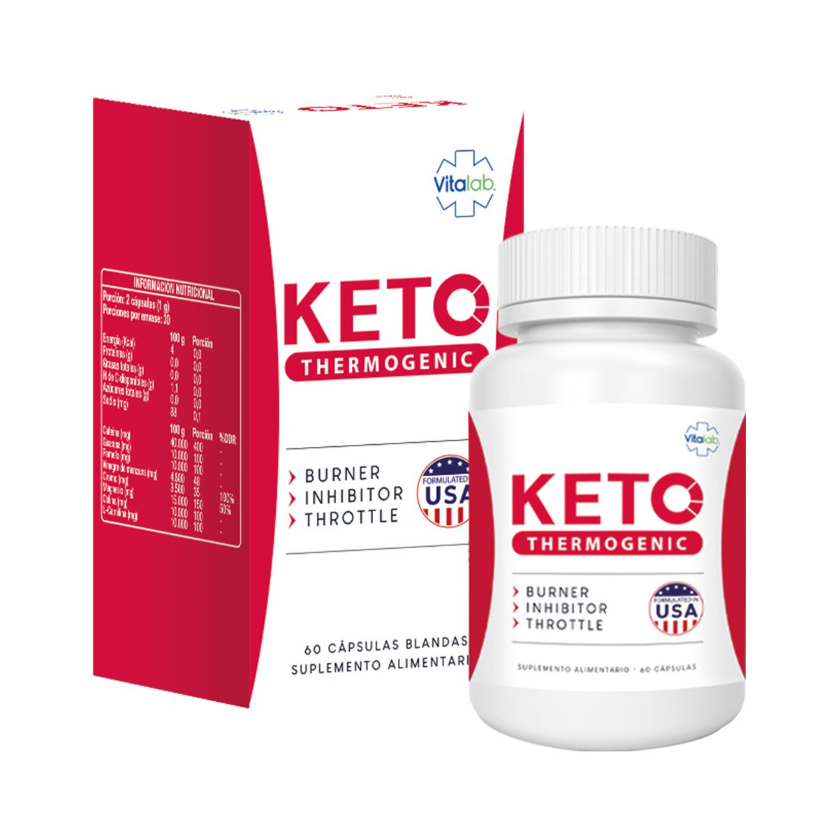 KETO THERMOGENIC 60 CAPSULAS Redfarma Una Farmacia Online en Chile