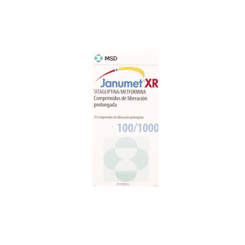 JANUMET XR COMPRIMIDOS LIBERACION PROLONGADA 100/1000 MG.28 Redfarma