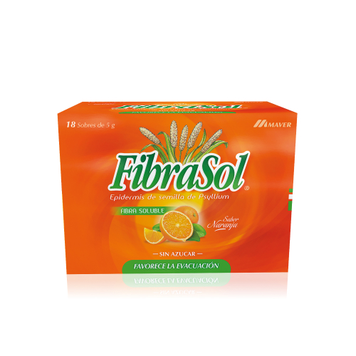 FIBRASOL x18 SOBRES NARANJA - Redfarma - Una Farmacia Online en Chile