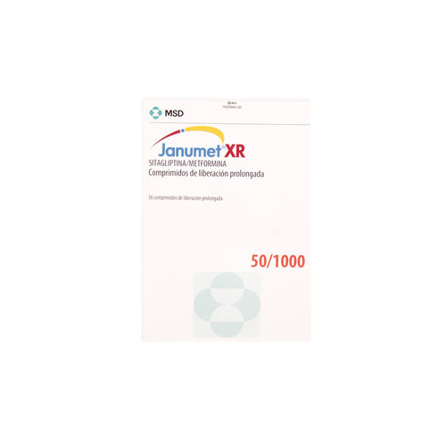 JANUMET XR COMPRIMIDOS LIBERACION PROLONGADA 50/1000 MG.56 Redfarma